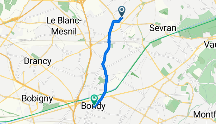 Route stable en Bondy