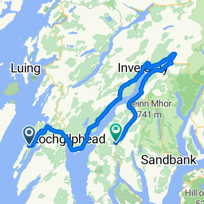 Oban to Tayvallich ( NCN 78) to Glendaruel caravan park