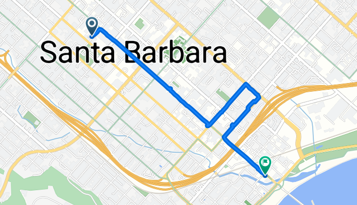 Moderate route in Santa Barbara