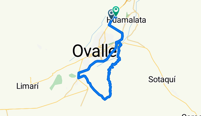 Route from Autopista La Serena - Ovalle, Ovalle