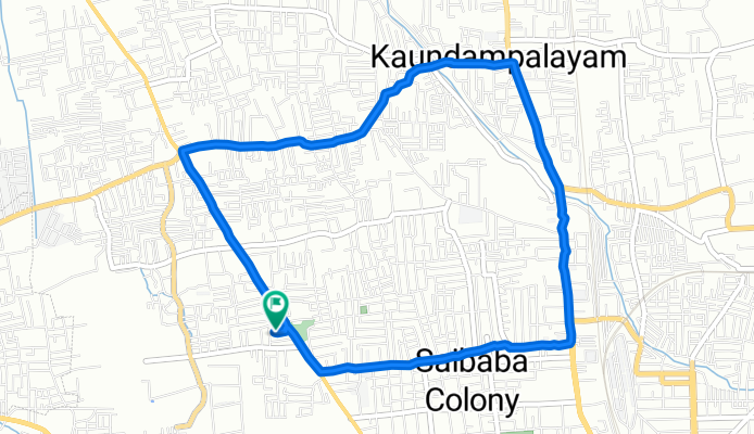 Restful route in Coimbatore