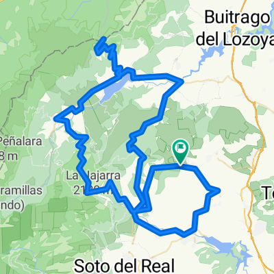 La Resalá - Guadalix - Miraflores - Canencia - Lozoya - Navafría - Rascafría - Morcuera - La Resalá