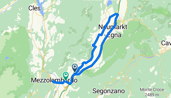 Da Autostrada del Brennero, Mezzocorona a Via San Rocco 12, Mezzocorona