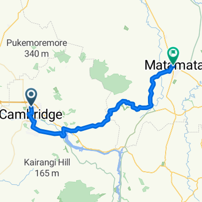 Matamata via Karapiro