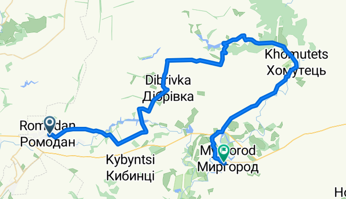 Slow ride in Миргород