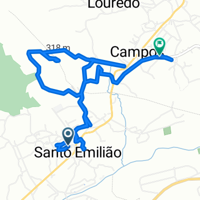 De Avenida Doutor Joaquim da Boa Morte 208, Santo Emilião a Rua da Vinha 515, Campos