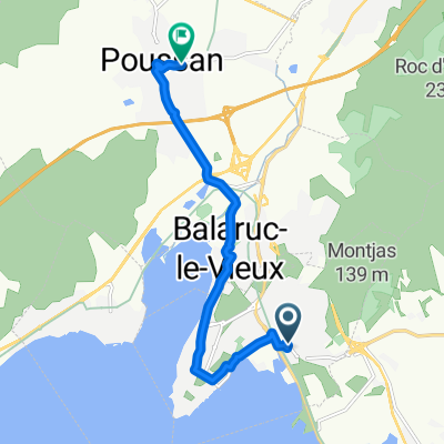 13 Avenue du Serpentin, Balaruc-les-Bains to 17 Avenue de la Gare, Poussan