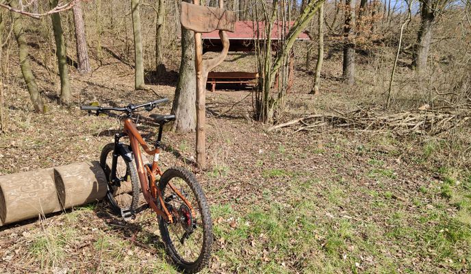 Photo 1 of the Bikemap route "Kolečko terasa =&gt; Božtěšice (co nejvíc po trailu)"