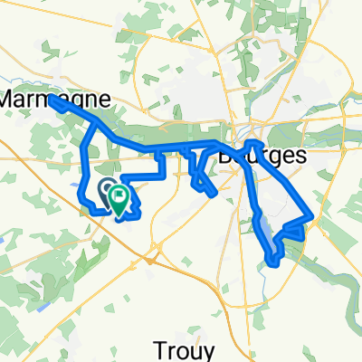 39 Rue de la Gare, La Chapelle-Saint-Ursin to 4 Impasse de Provence, La Chapelle-Saint-Ursin