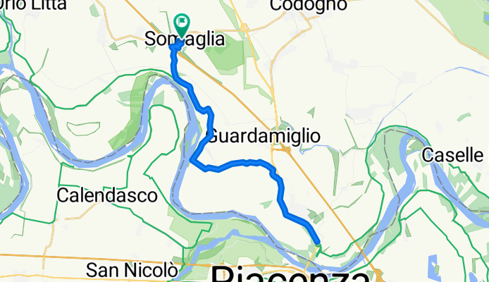 Via Papa Giovanni 1–15, Somaglia to Via Papa Giovanni 2–14, Somaglia