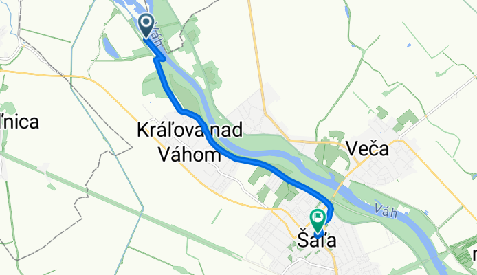 Route to 1. mája 1–3, Šaľa