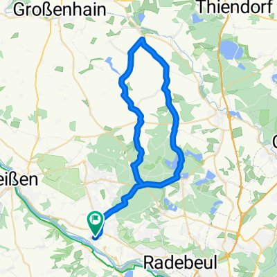 Coswig - Moritzburg - Ebersbach - Reinersdorf - Steinbach - Coswig