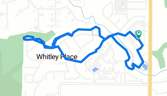 Whitley Place Route 5k