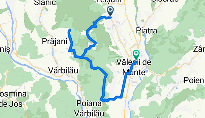 Valea Stalpului, Bughea de sus, deal Prajani, Padurea Cazacului