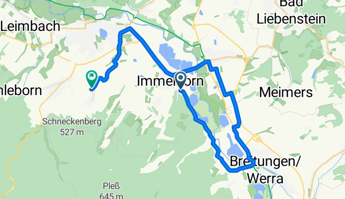 Entspannende Route in