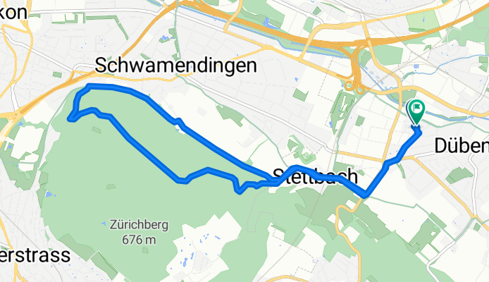 Bühlwiesenstrasse 23, Dübendorf to Bühlwiesenstrasse 22, Dübendorf