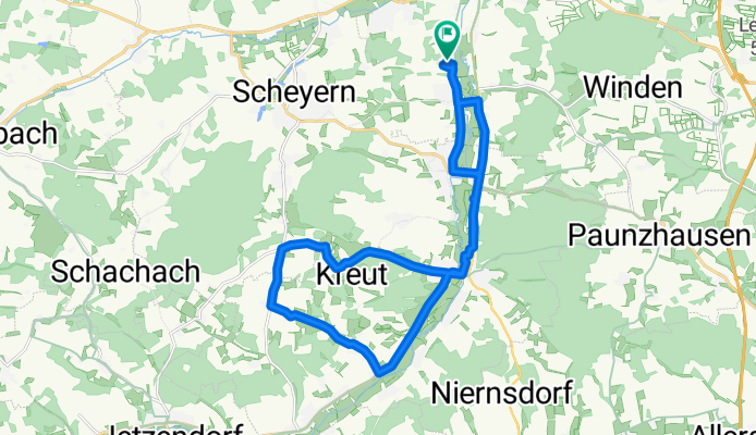 Am Hagberg 9, Hettenshausen to Am Hagberg 7, Hettenshausen