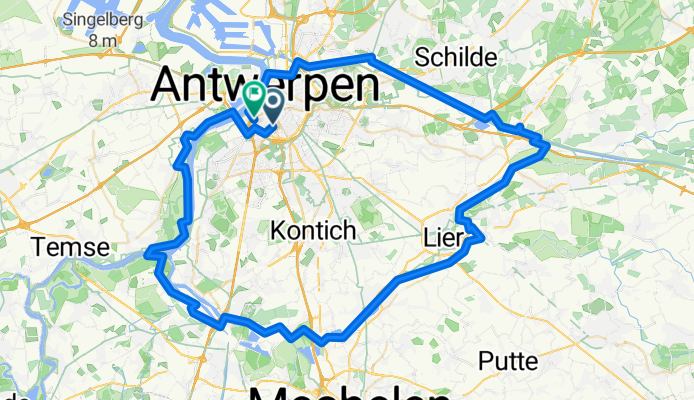 Antwerp Canalroute 90km