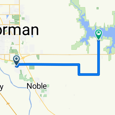 808 Golden Eagle Dr, Norman to 700 108th Ave SE, Norman