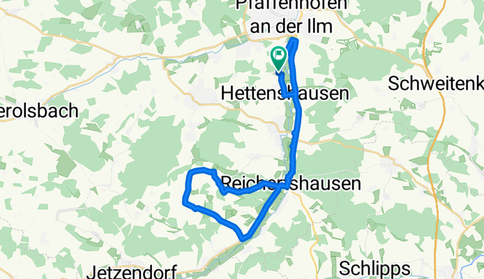 Entspannende Route in Hettenshausen