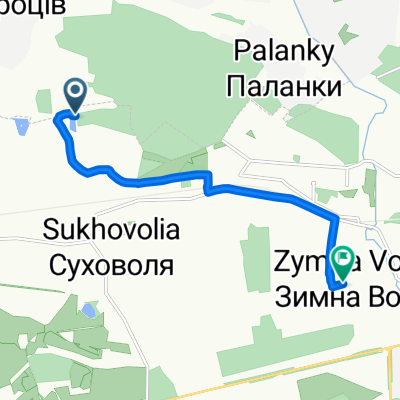 Route to Volodymyra Velykoho Street, Zymna Voda