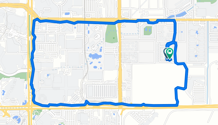 Restful route in Las Vegas