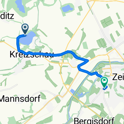Einfache Fahrt in Zeitz