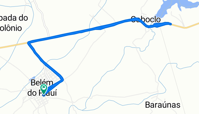 Rota repousante em Belém do Piauí