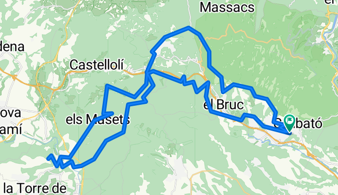 Collbató-Can Massana-La Guardia-Castell de Claramunt-El Bruc-Collbató