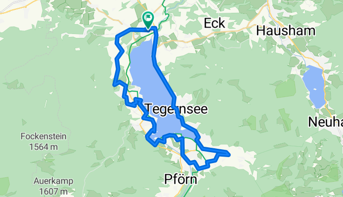 Langsame Fahrt in Gmund am Tegernsee