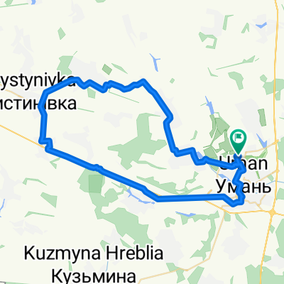 54км. Христинівка
