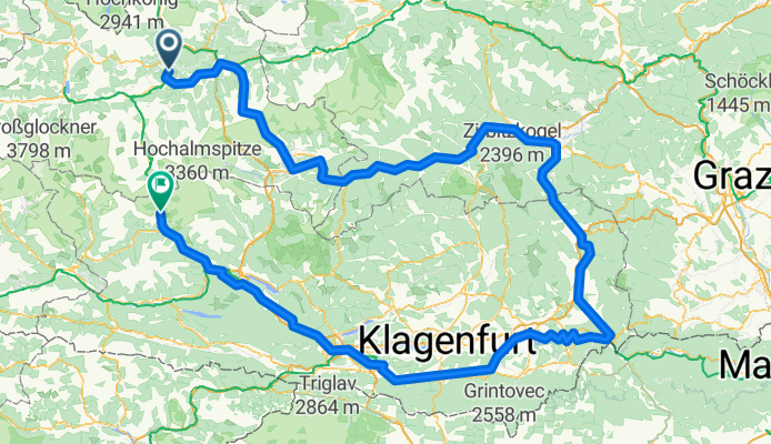 Salzburg-Steiermark-Kärnten-Salzburg