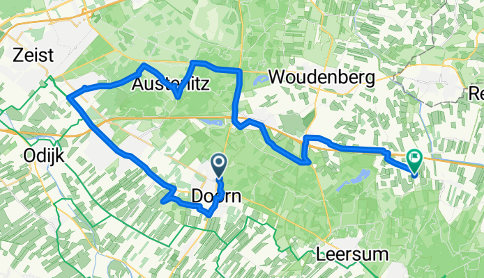 Van der Leelaan 11, Doorn naar Haarweg 117, Leersum