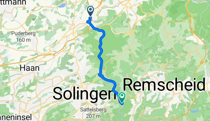 Entspannende Route in Solingen