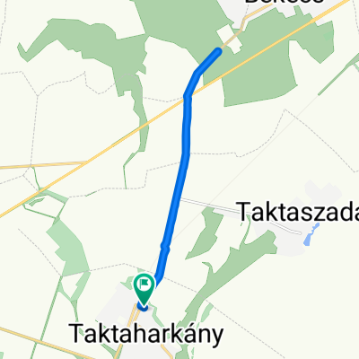 Restful route in Taktaharkány