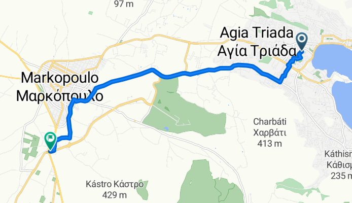 Κωστή Παλαμά, Πόρτο Ράφτη to Ελλάδα, Περιφερειακή ενότητα Ανατολικής Αττικής