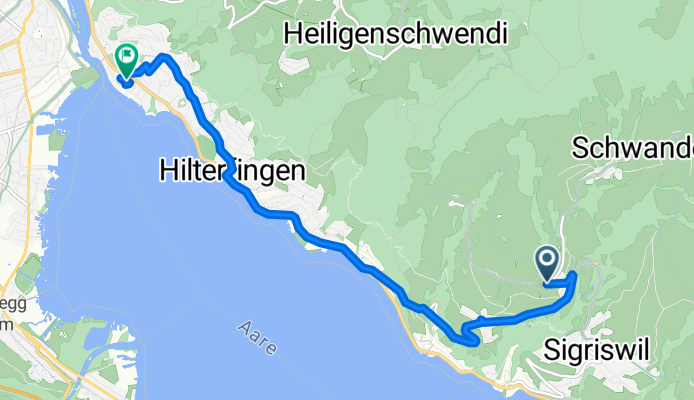 Ringoldswilstrasse 1, Tschingel ob Gunten nach Rougemontweg 3, Hilterfingen