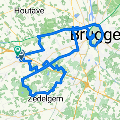 Constant Permekelaan 25A, Jabbeke to Merelstraat 17, Jabbeke