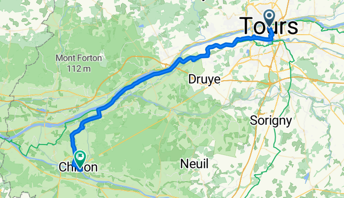 Loire Radweg: Tag 5 Tours - Chinon