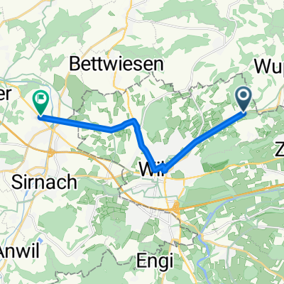 Konstanzerstrasse, Bronschhofen nach Frauenfelderstrasse 24, Münchwilen