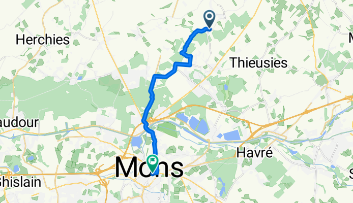 Itinéraire sportif en Mons