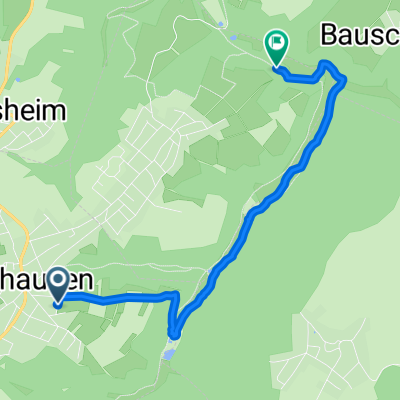 Langsame Fahrt in Pleckhausen