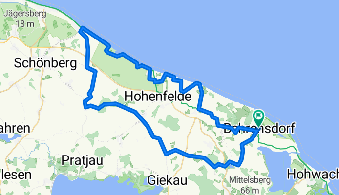 Einfache Fahrt in
