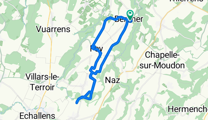 De Chemin du Clos-Brélion 10, Bercher à Chemin du Clos-Brélion 10, Bercher
