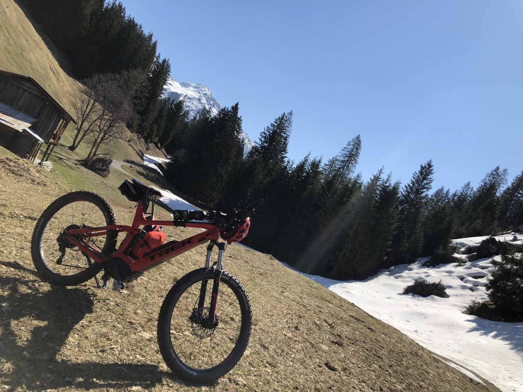 Langsame Fahrt in Klosters