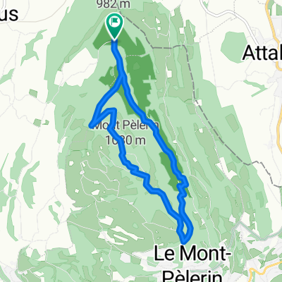 pédestre : Mont-Pèlerin De Chemin du Montcheseaux 7, Puidoux à Chemin du Montcheseaux 7, Puidoux