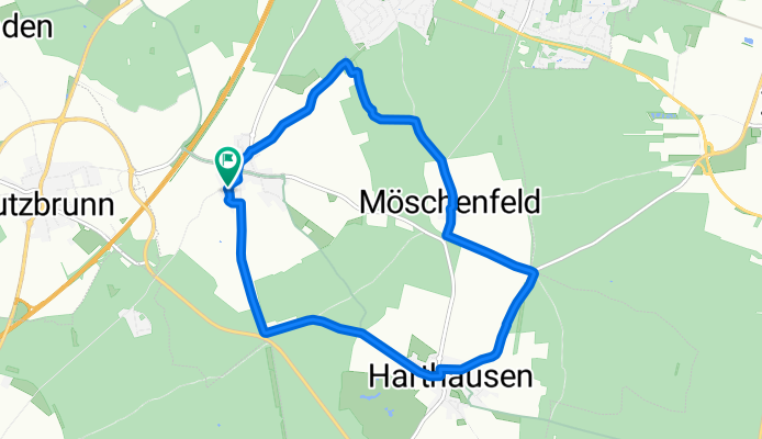 Grasbrunn to Möschenfeld and back