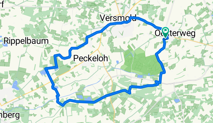 Oesterweg- Heidesee-Luisensee-Sandort-Versmold-Oesterweg 25 Km