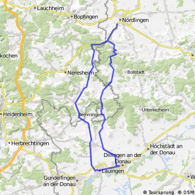 Fernfahrt Lauingen - Nördlingen