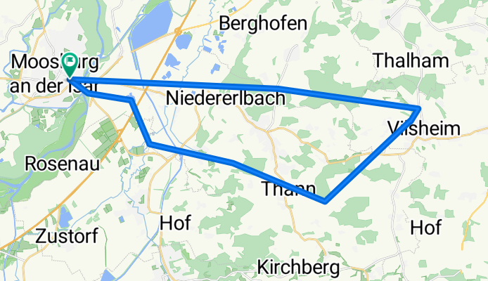 Moosburg - Vilsheim Route